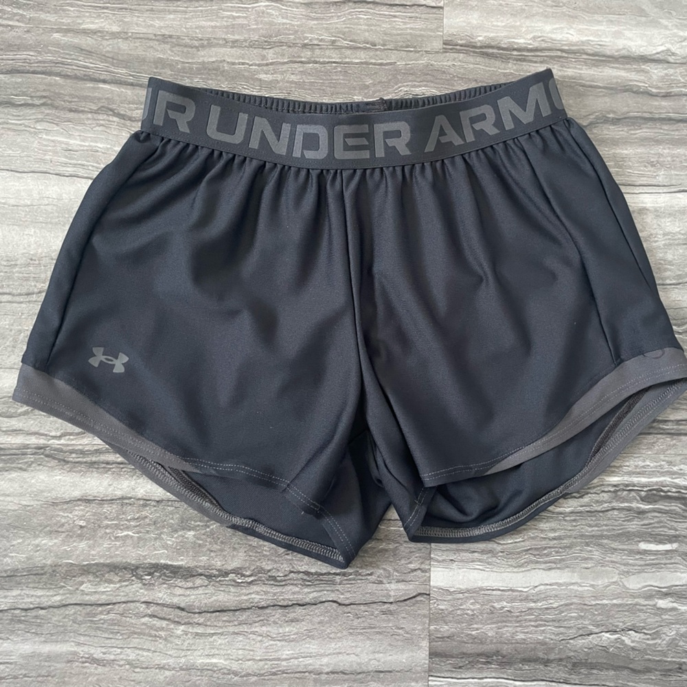 Under Armour Women's Charcoal and black Athletic Shorts